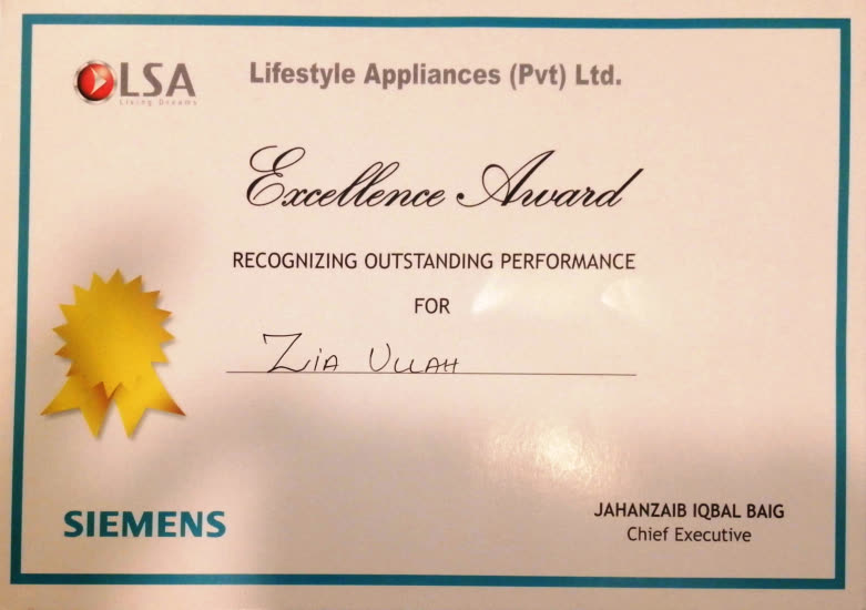 Excellence Award Siemens